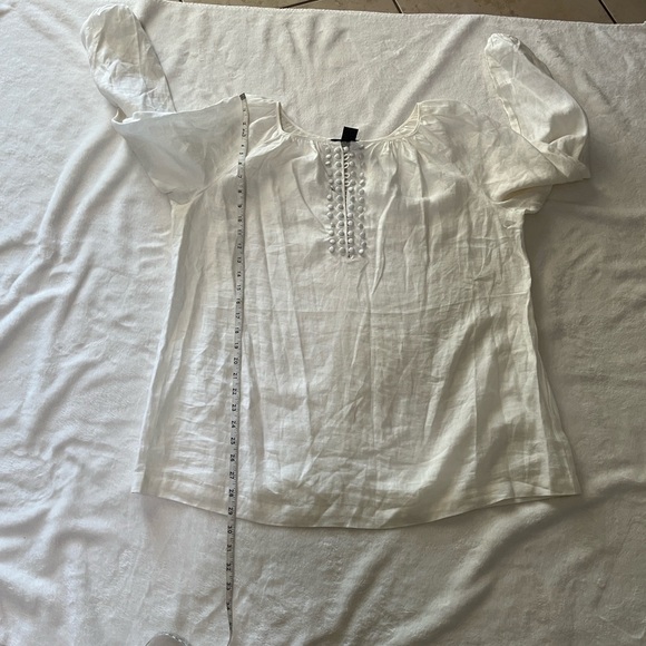 GRACE ELEMENTS LINEN TOP - Picture 5 of 7